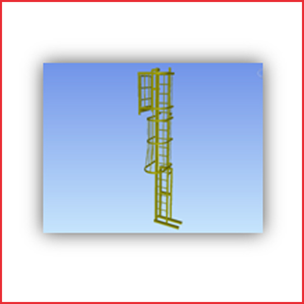 Steel straight / inclined ladders / cage guadrs